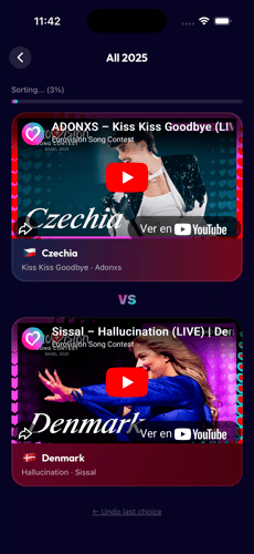 Douze Duels screen